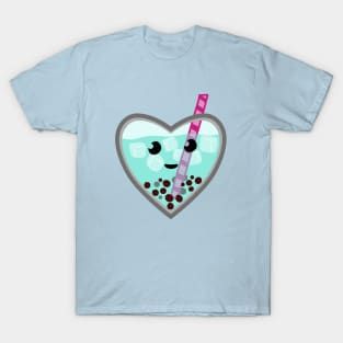 Blue Bubble Tea Love T-Shirt